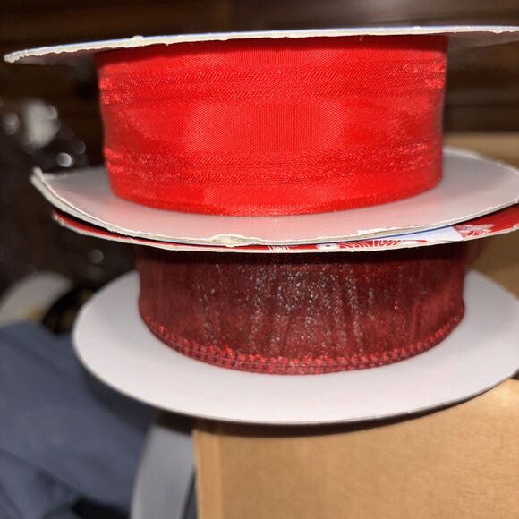 Wired Ribbon Red Variety Pack And Opened Packs - Picture 2 of 7